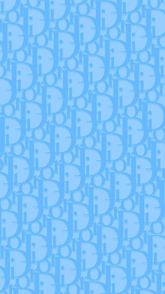 Light Blue Dior Phone Wallpaper