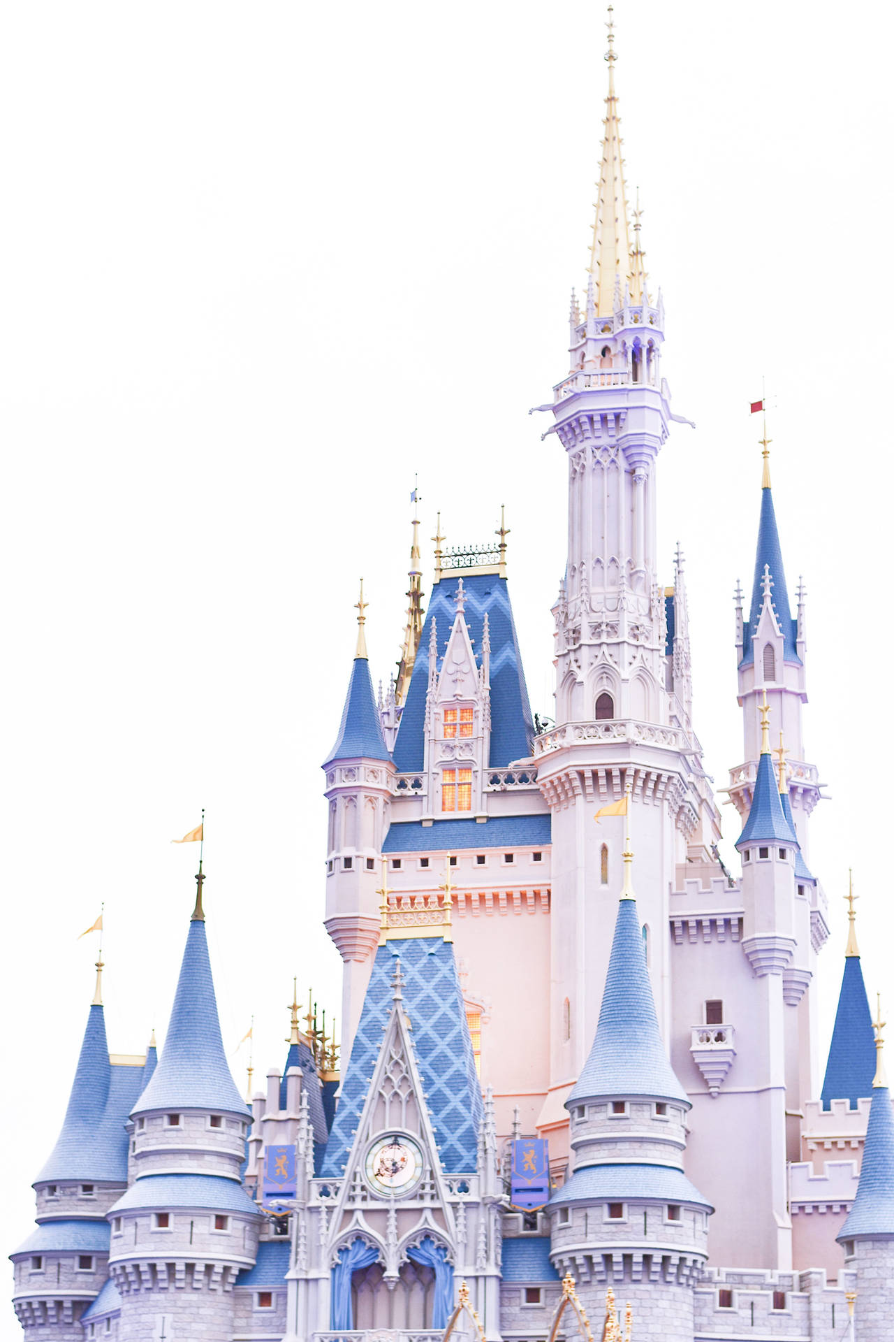 Light Blue Disney Castle Wallpaper