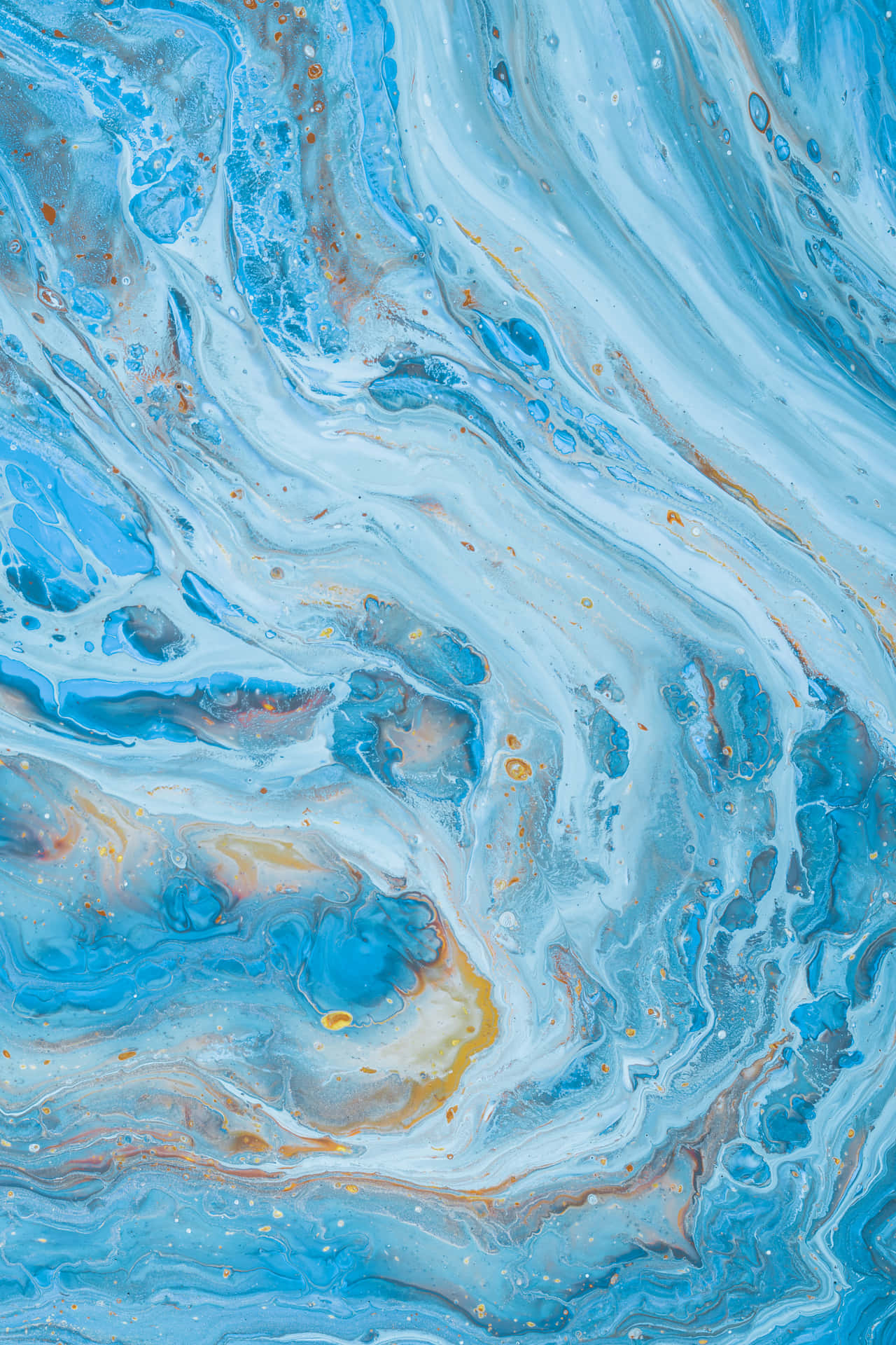Yellow And Light Blue Marble Wallpaper