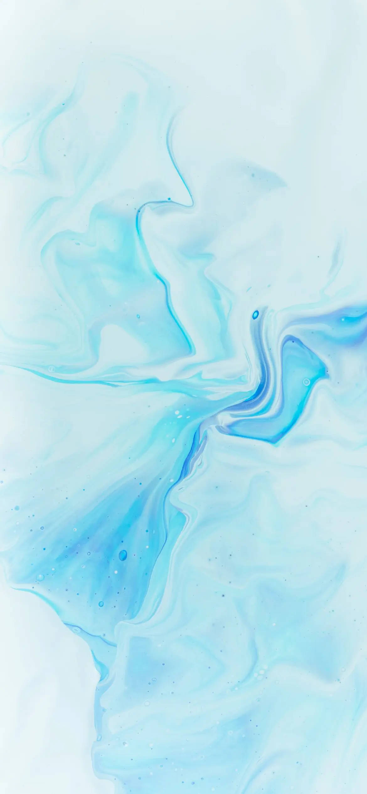 Light Blue Phone Abstract Paint Wallpaper