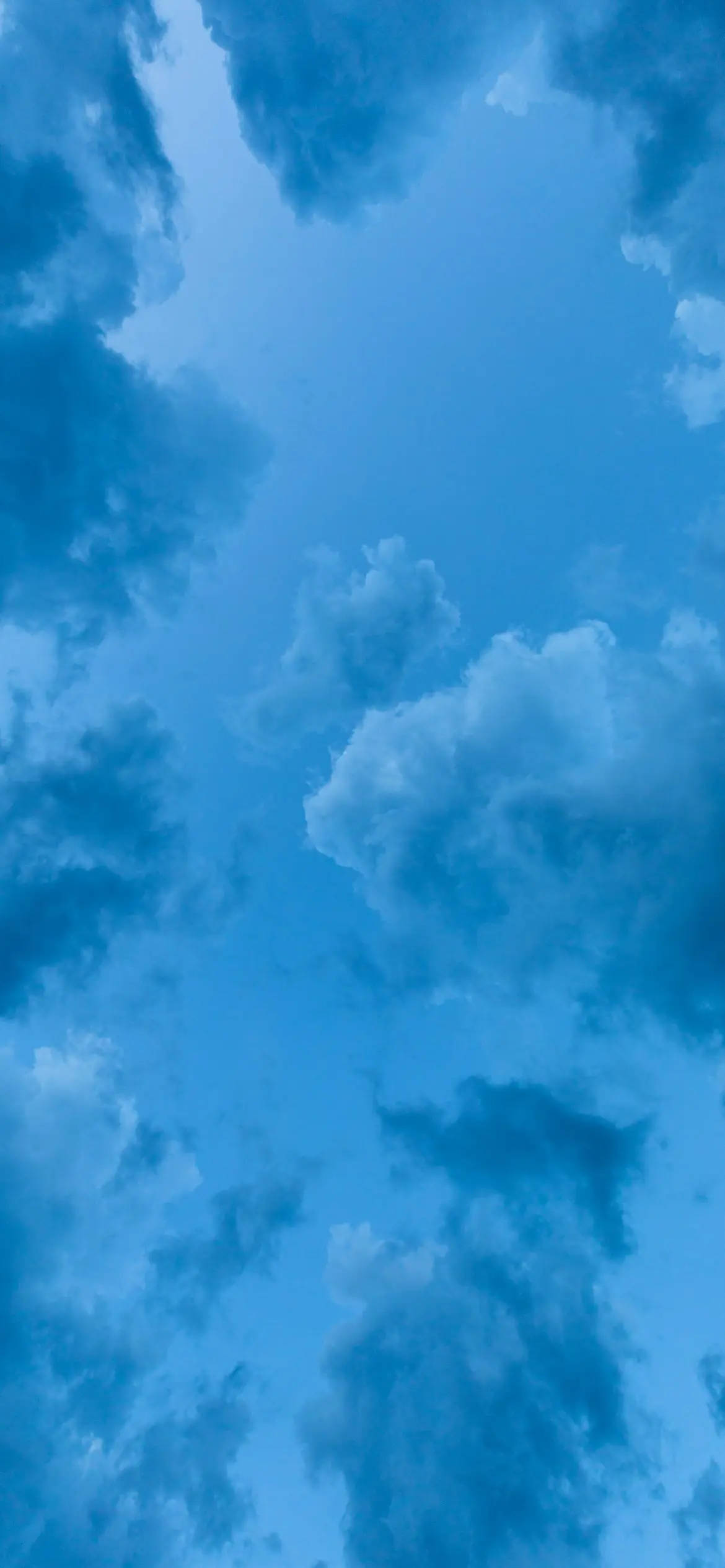Light Blue Phone Clouds Wallpaper