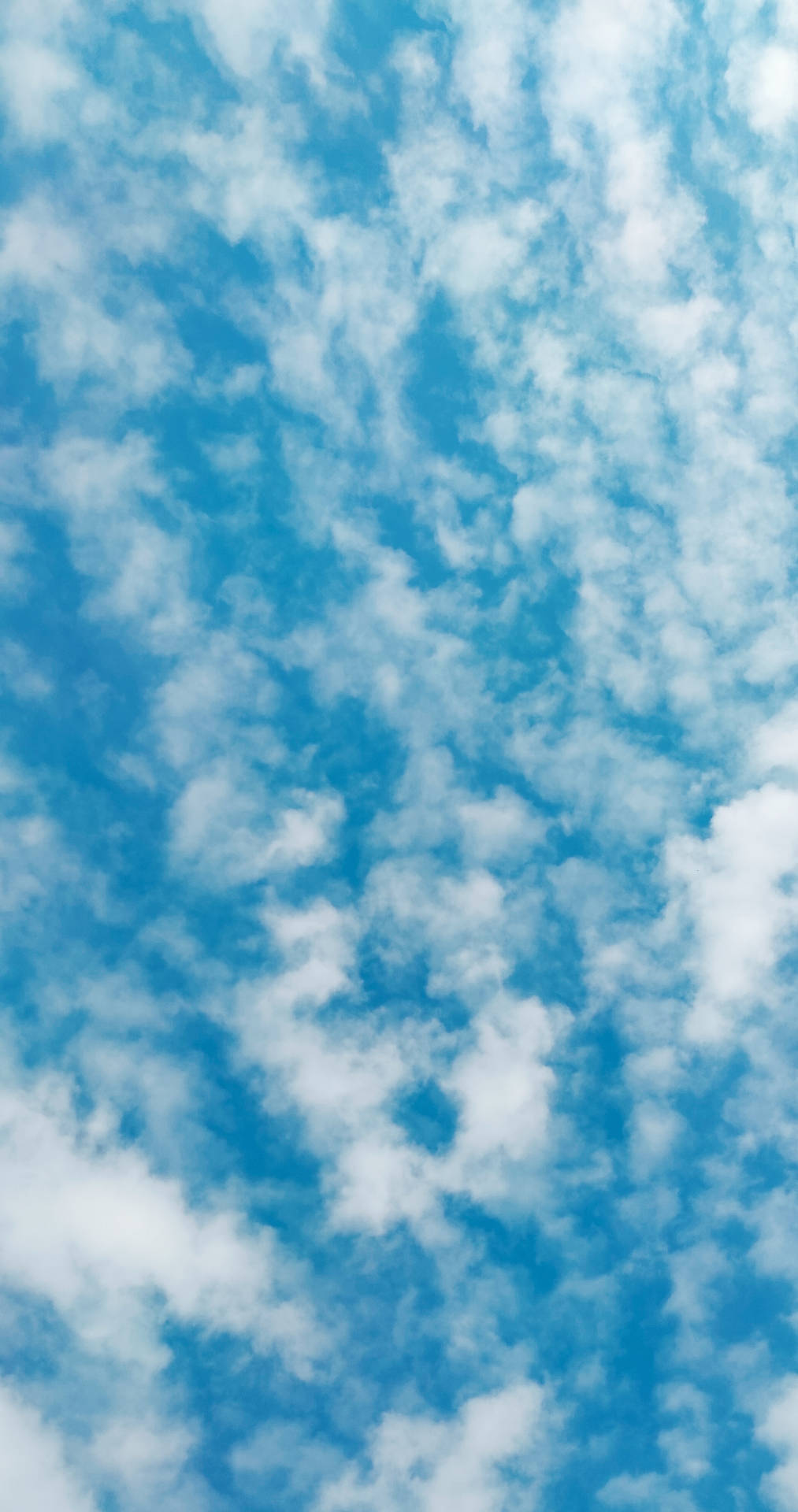 Light Blue Scattered Cloudy Sky Wallpaper