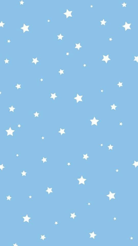 Light Blue Star Pattern Background Wallpaper