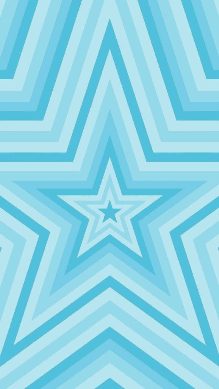 Light Blue Star Pattern Background Wallpaper