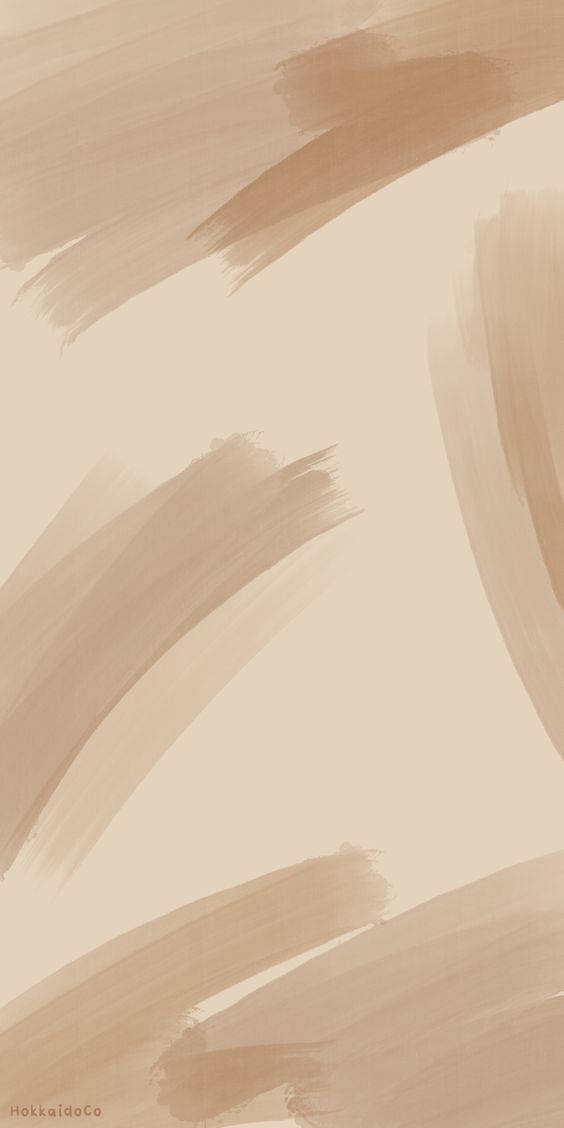 Download Light Brown Aesthetic Paint Brush Pattern Wallpaper |  