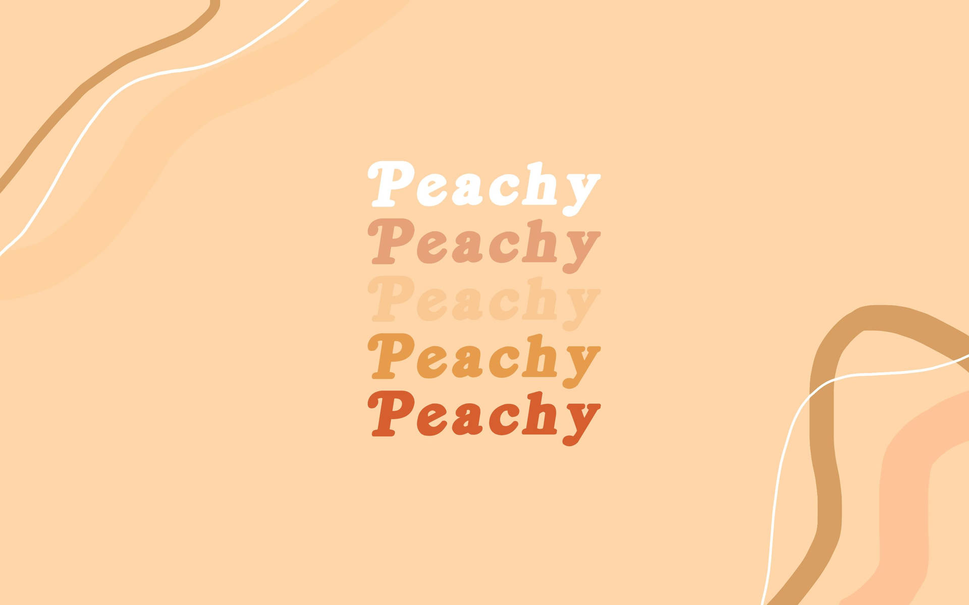Light Brown Aesthetic Peachy Poster Wallpaper