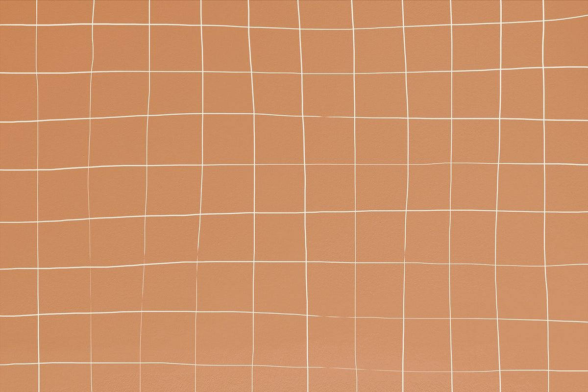 Light Brown Distorted Grid Wallpaper