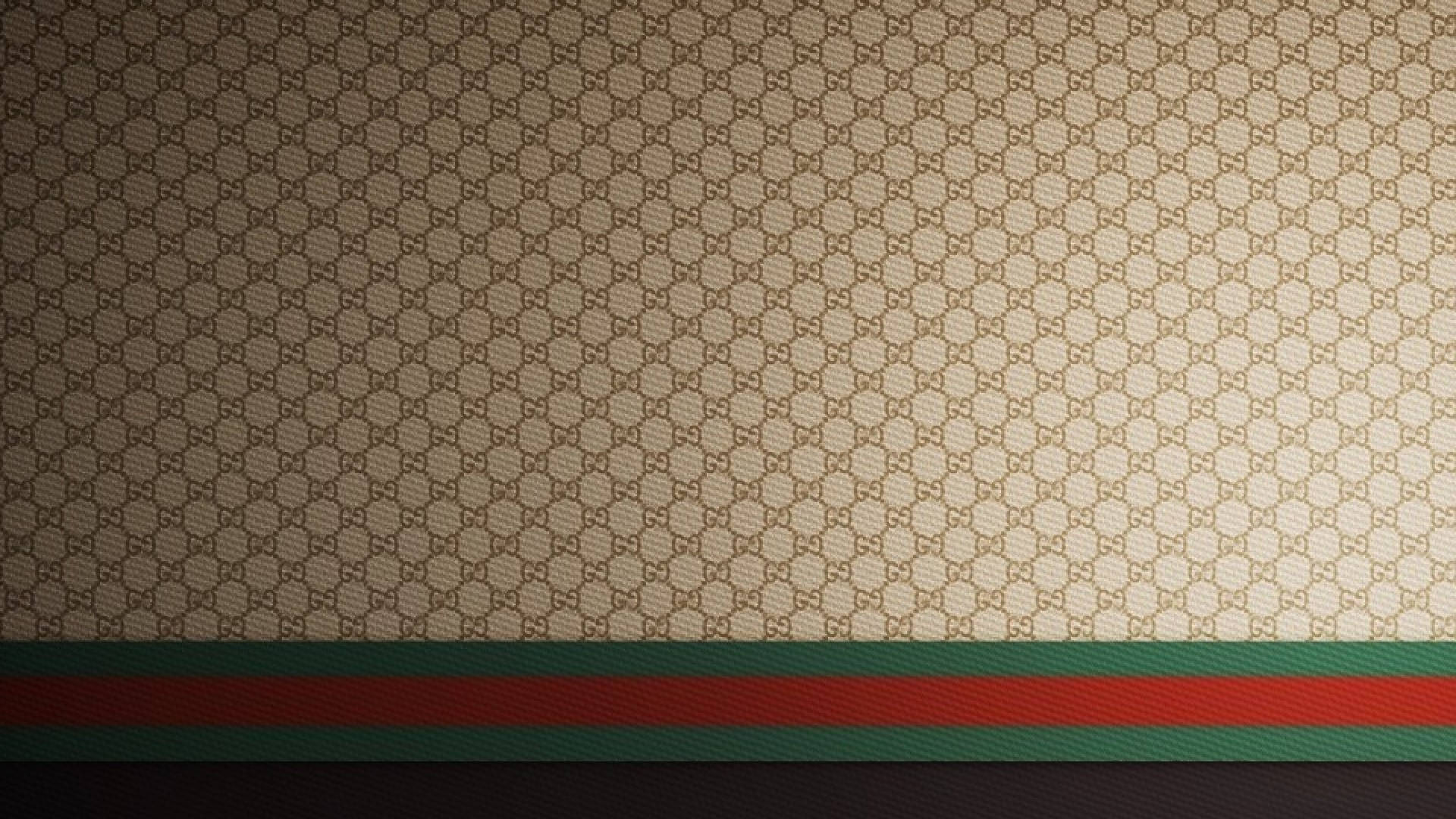 Ljusbruntmönster Gucci 4k Wallpaper