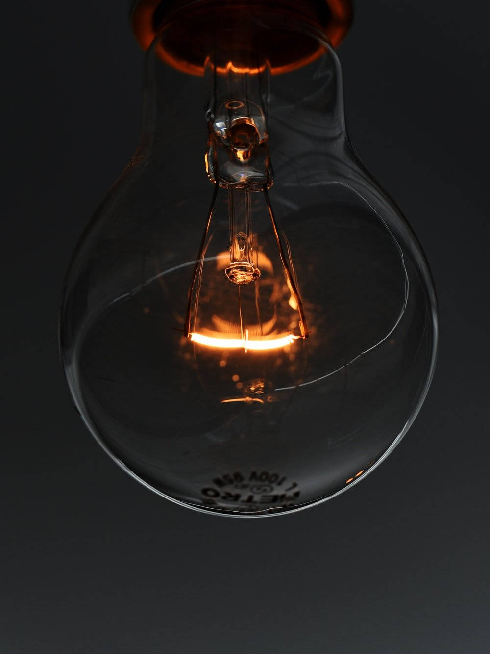 Light Bulb Electric Current Background