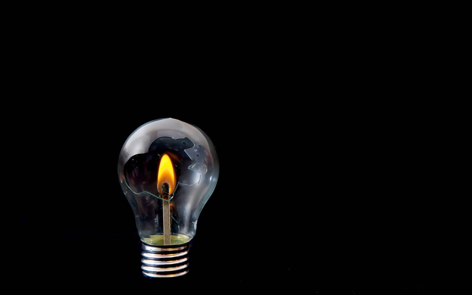 Light Bulb Matchstick Picture
