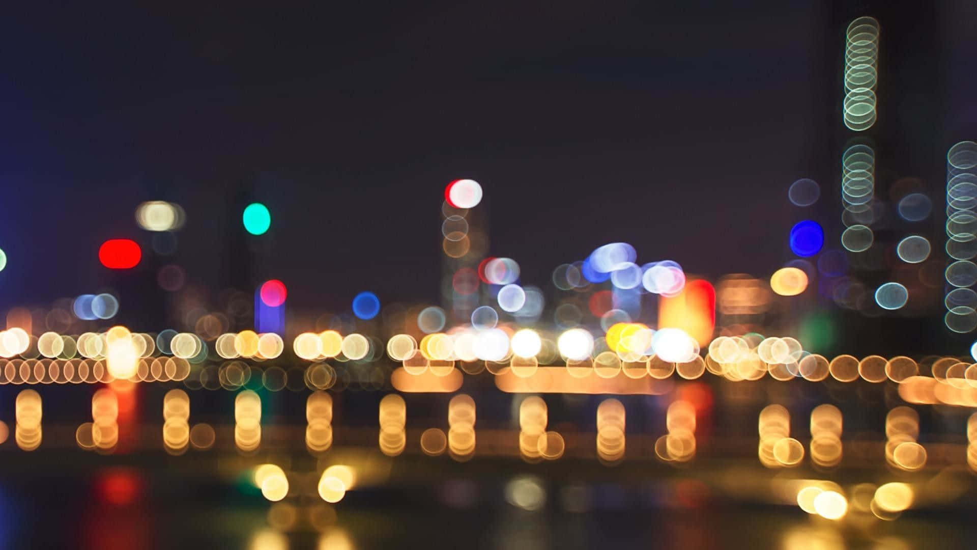 Light City Blurry Wallpaper
