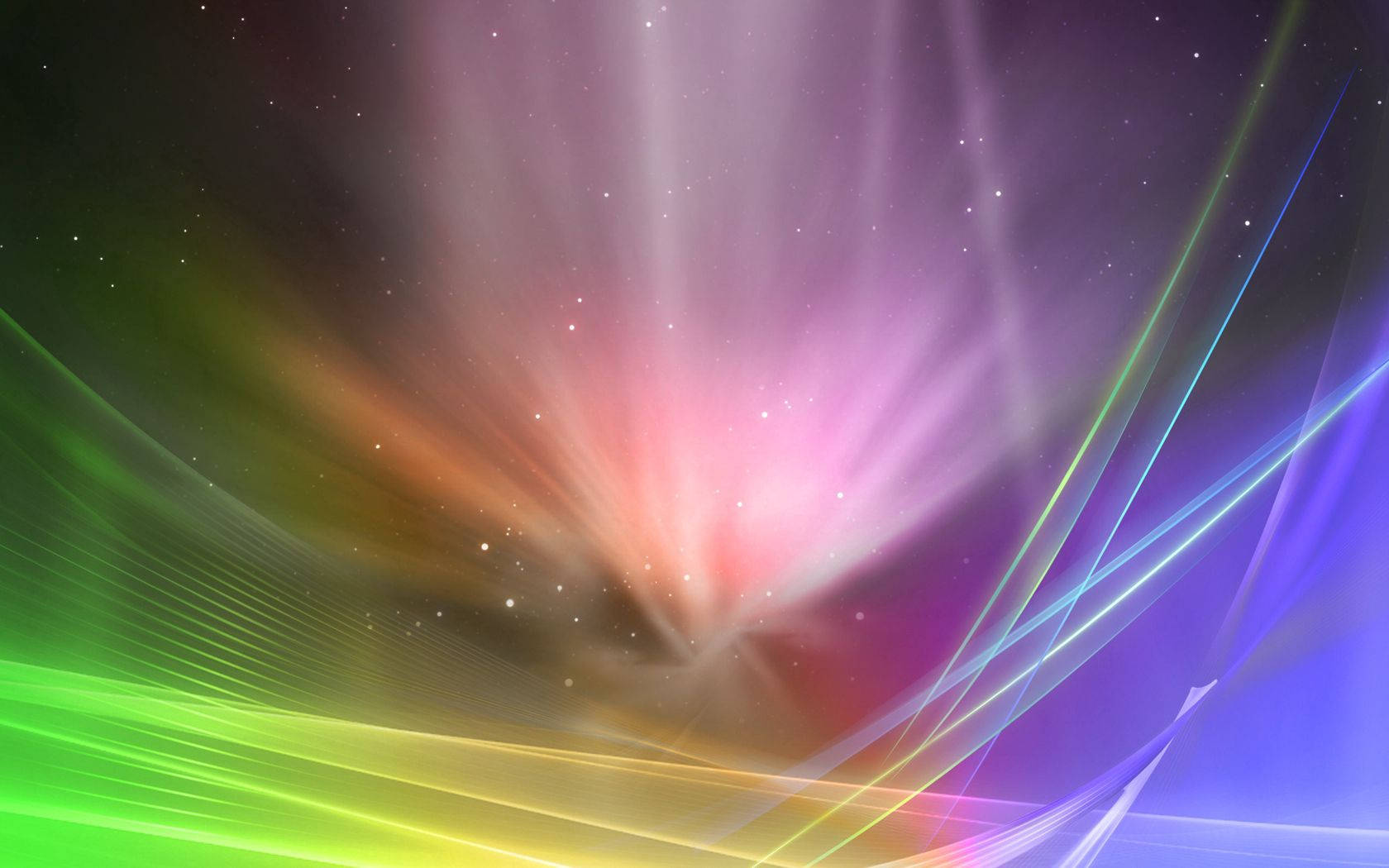 Light Color Lasers In Space Wallpaper