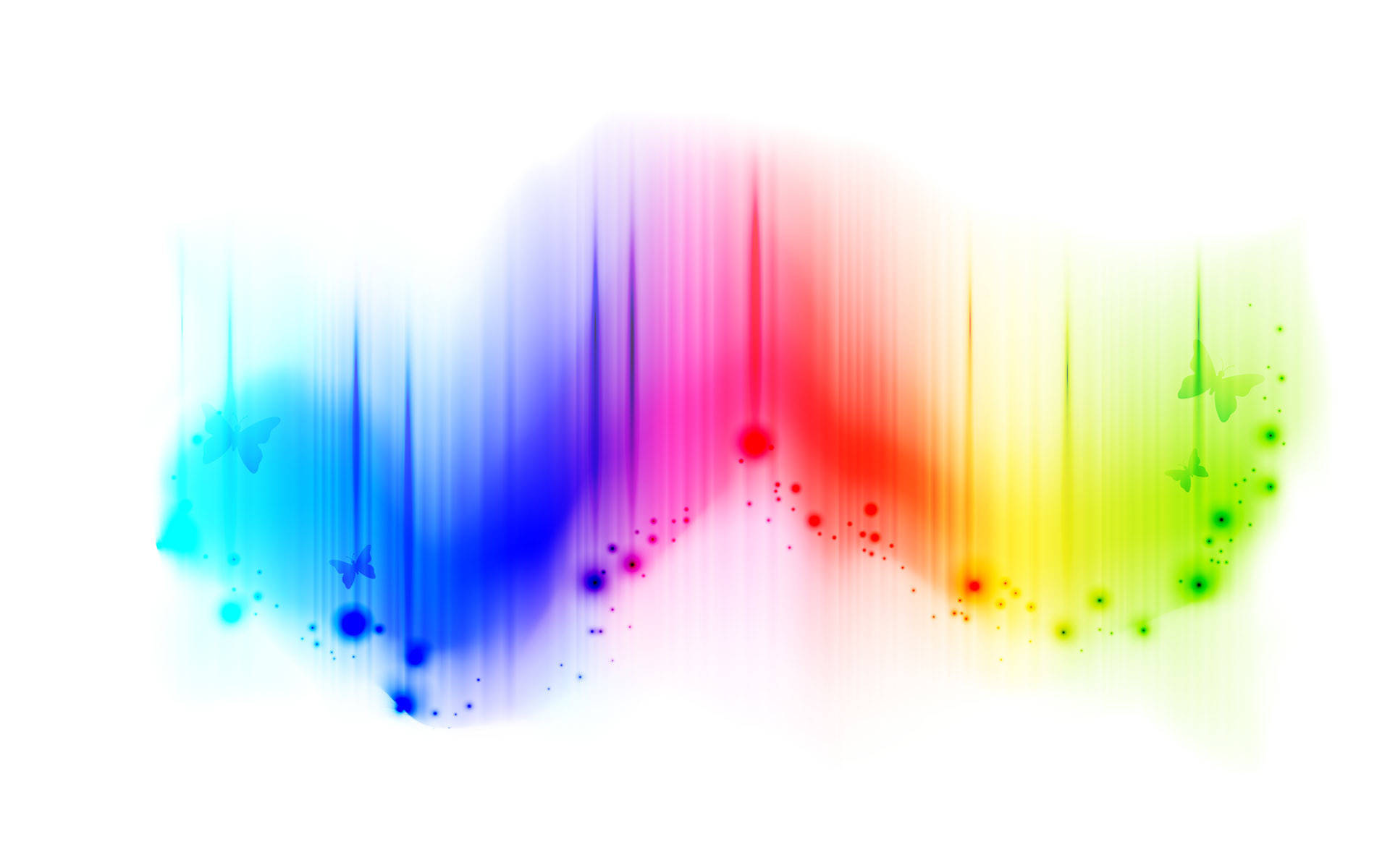 Light Color Rainbow Squiggle Wallpaper