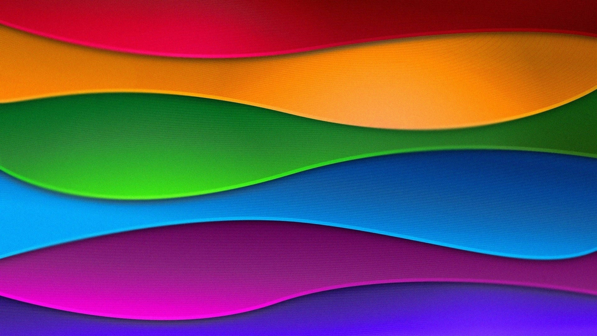 Light Color Wavy Rainbow Wallpaper