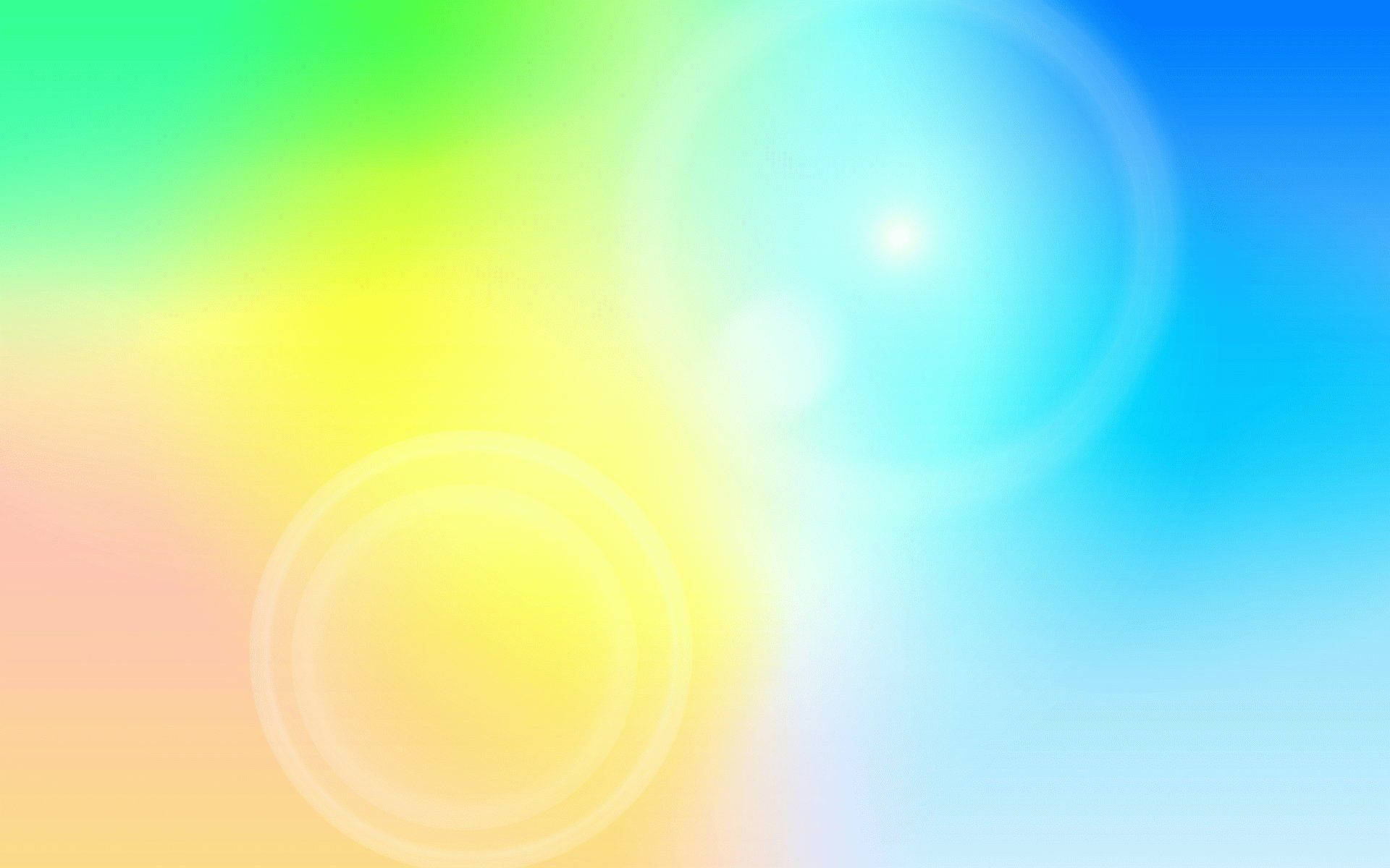 Light yellow, green and blue background with light spots.