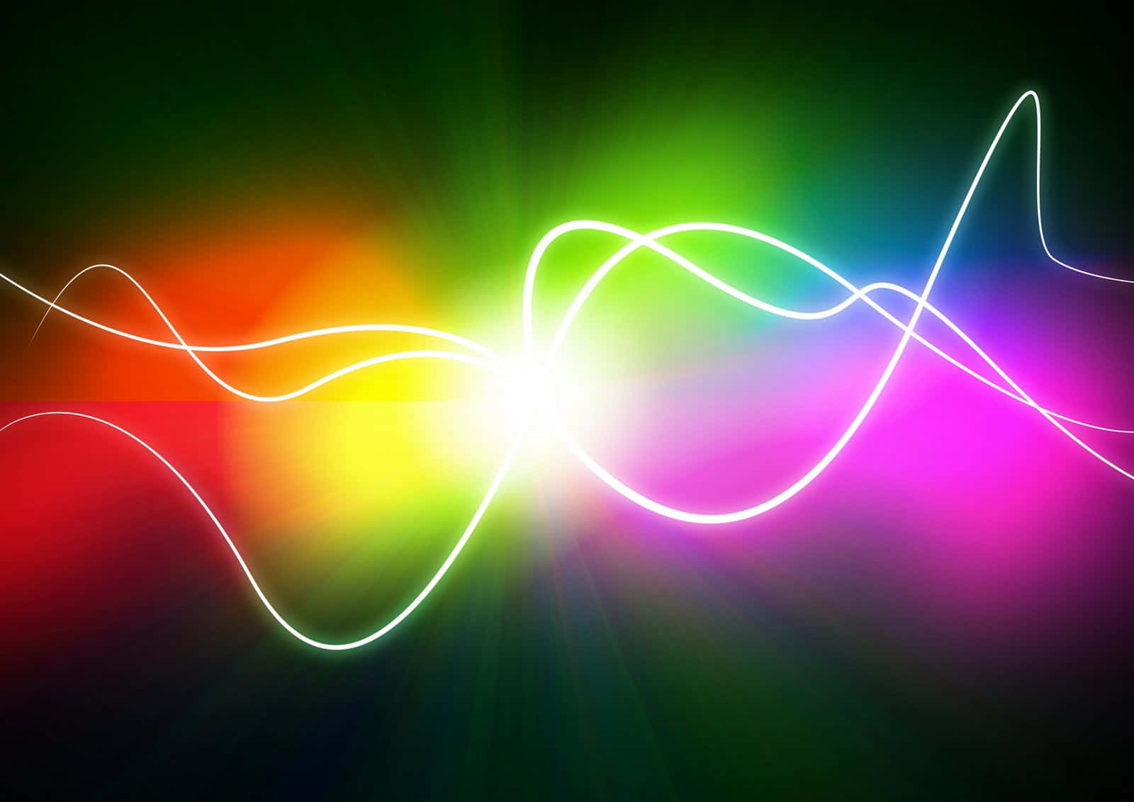 Lichtfarbenerregenbogen Ästhetischer Lichteffekte Hintergrund
