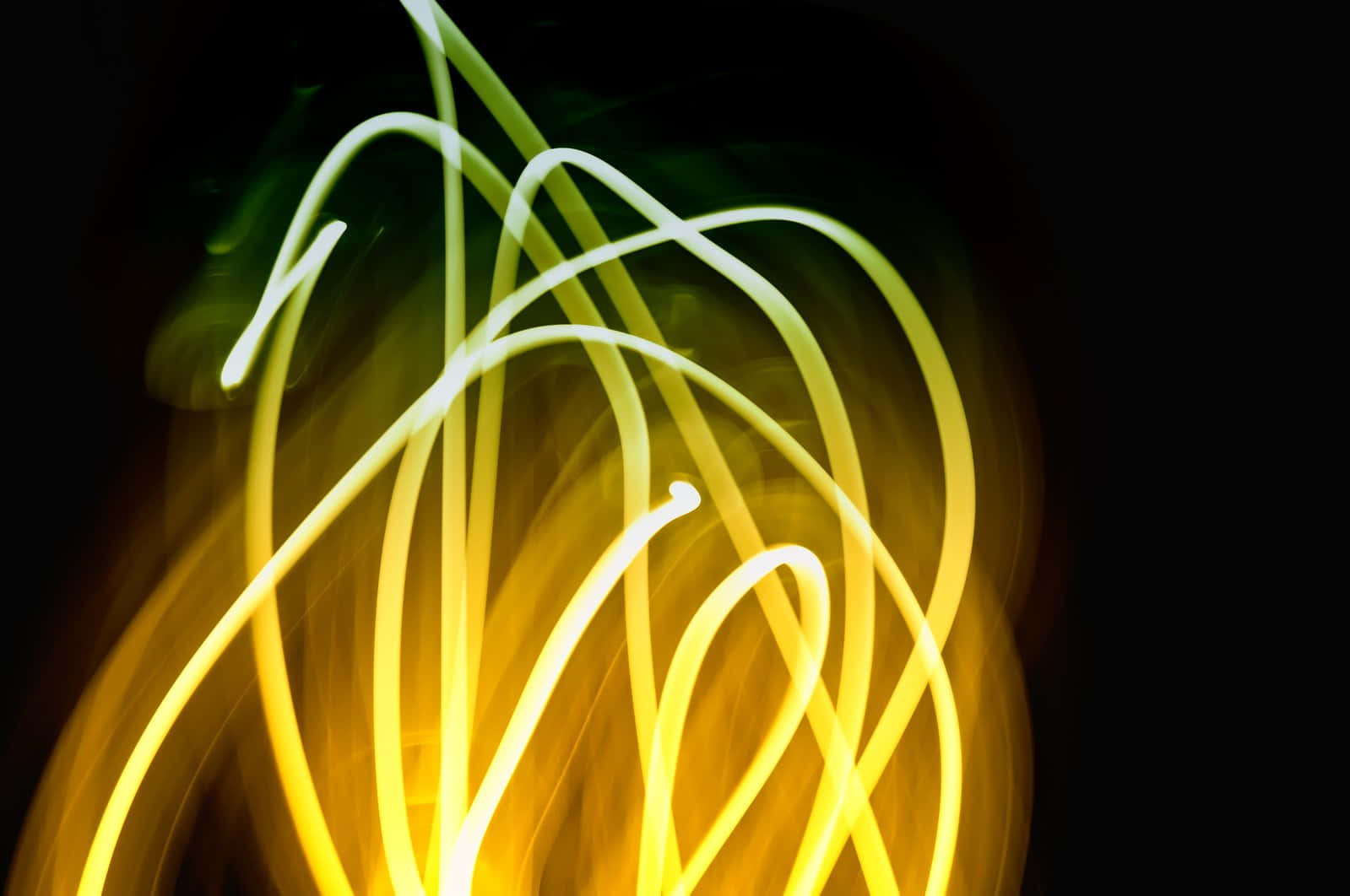 Ljusgulljuseffektbild För Datorskärmen Eller Mobilbakgrund.