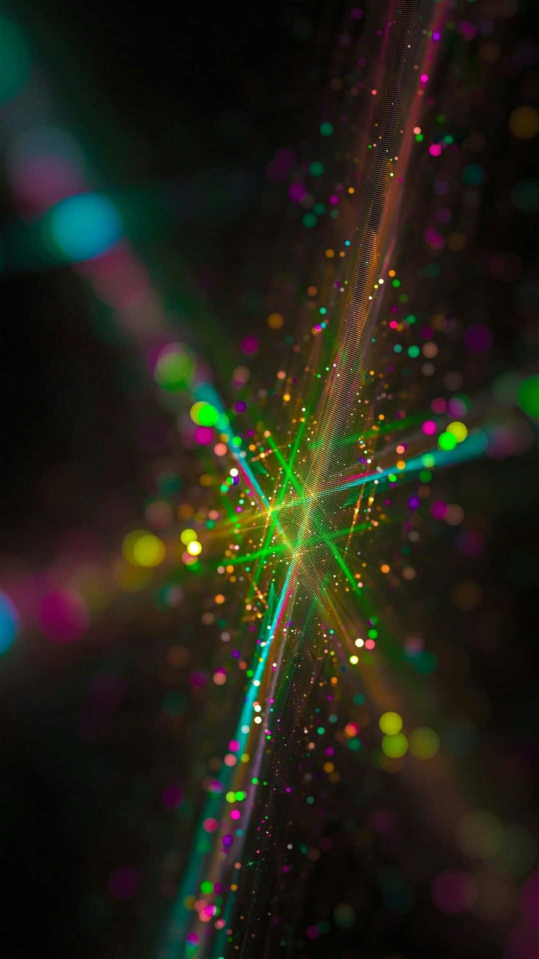 Colorful Lines And Bokeh Light Effect Picture