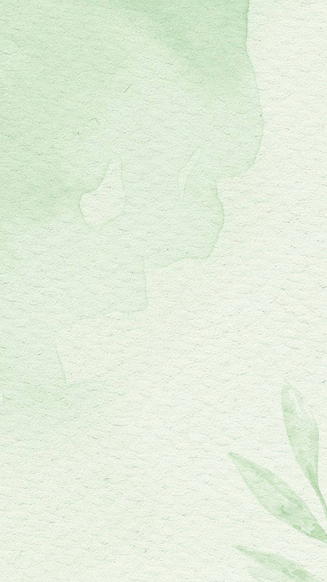 Light Green Aesthetic Soft Watercolor Wallpaper
