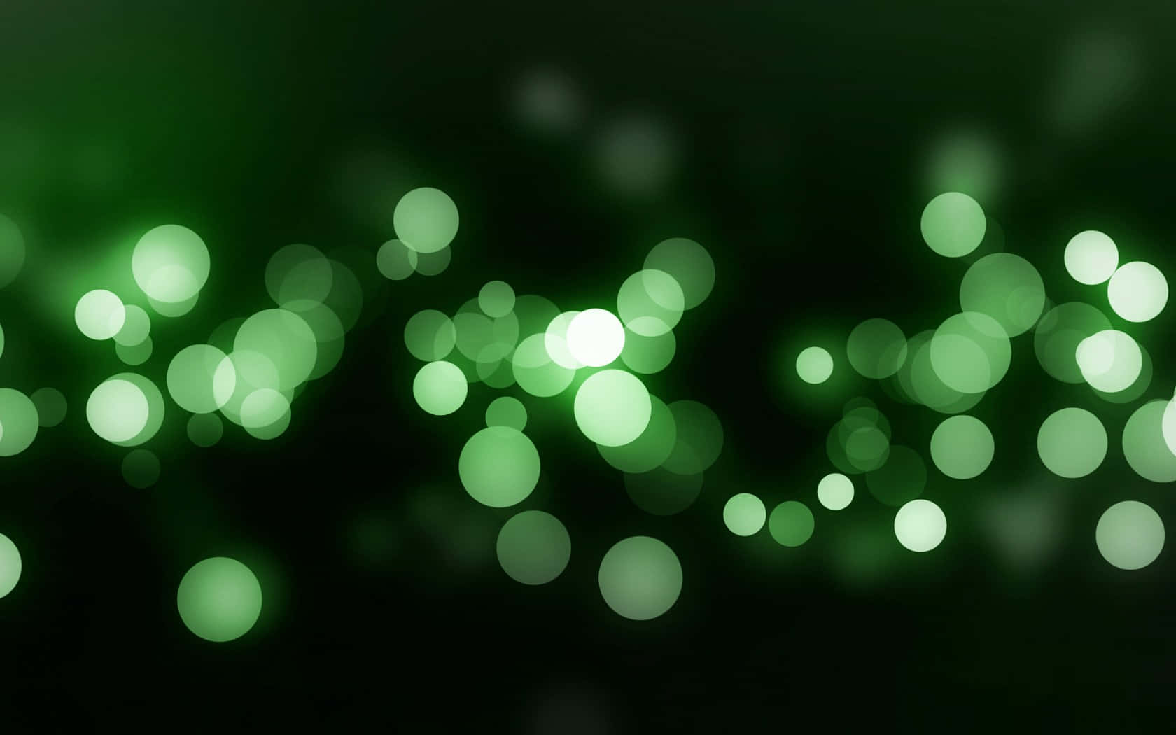 Light Green Bokeh Effects Background