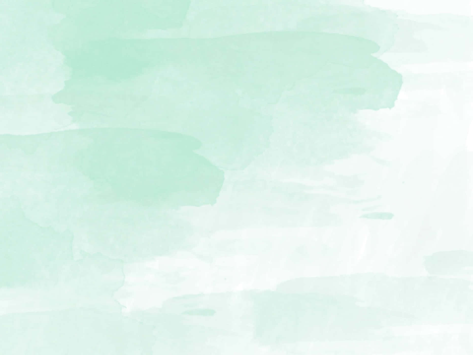 Pastel Light Green Watercolor Strokes Background