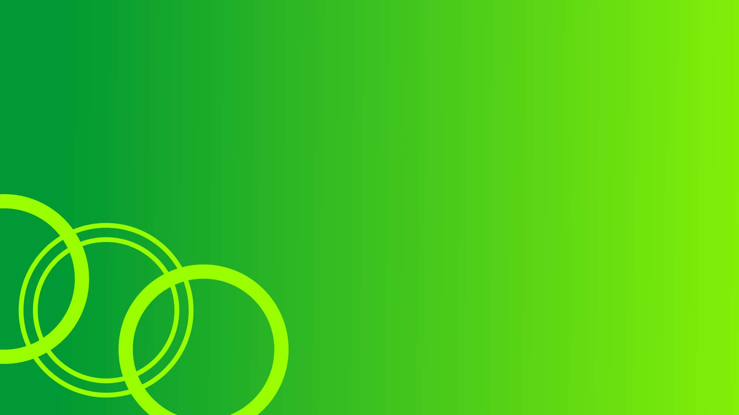 Light Green Circles On Gradient Background