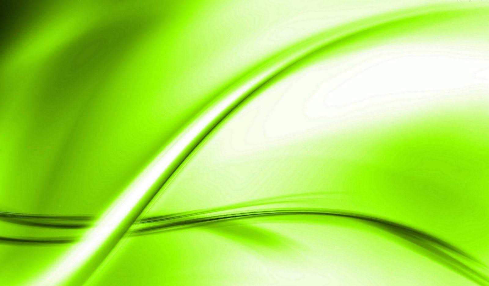 Light Green Bright Swoops Wallpaper