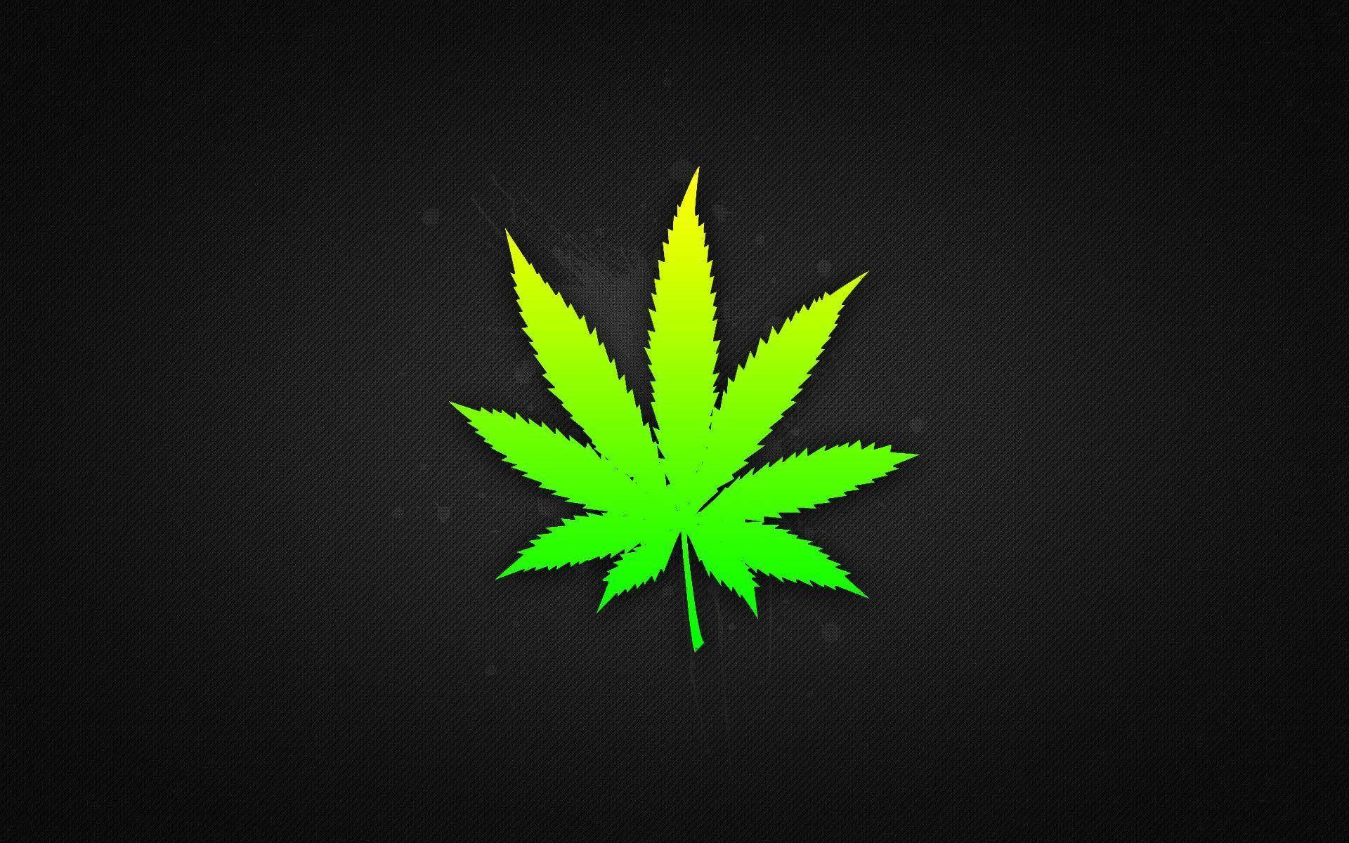 Light Green Weed Leaf Picture