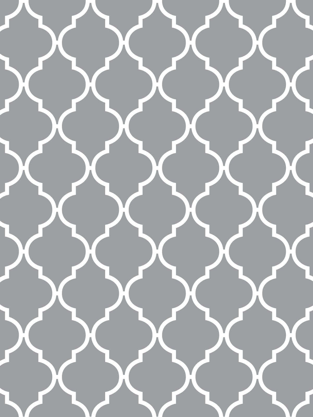 Light Grey Background Curvy Diamond Pattern