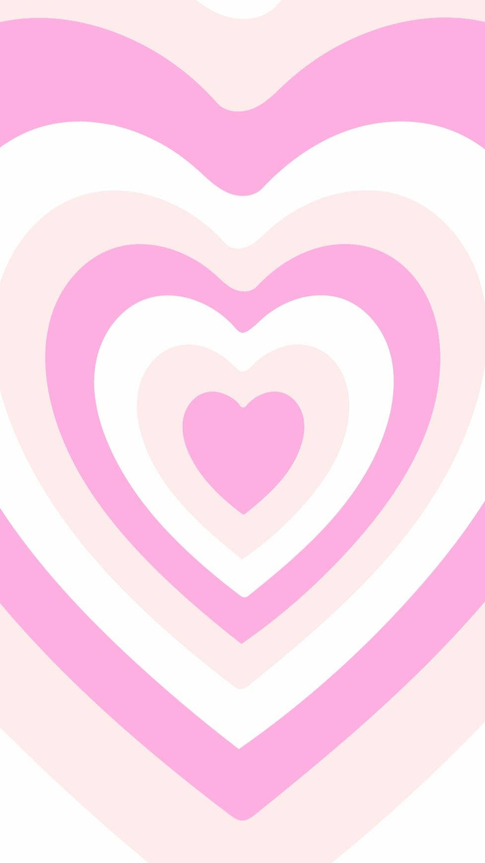 Light Magenta And Pastel Pink Heart Wallpaper