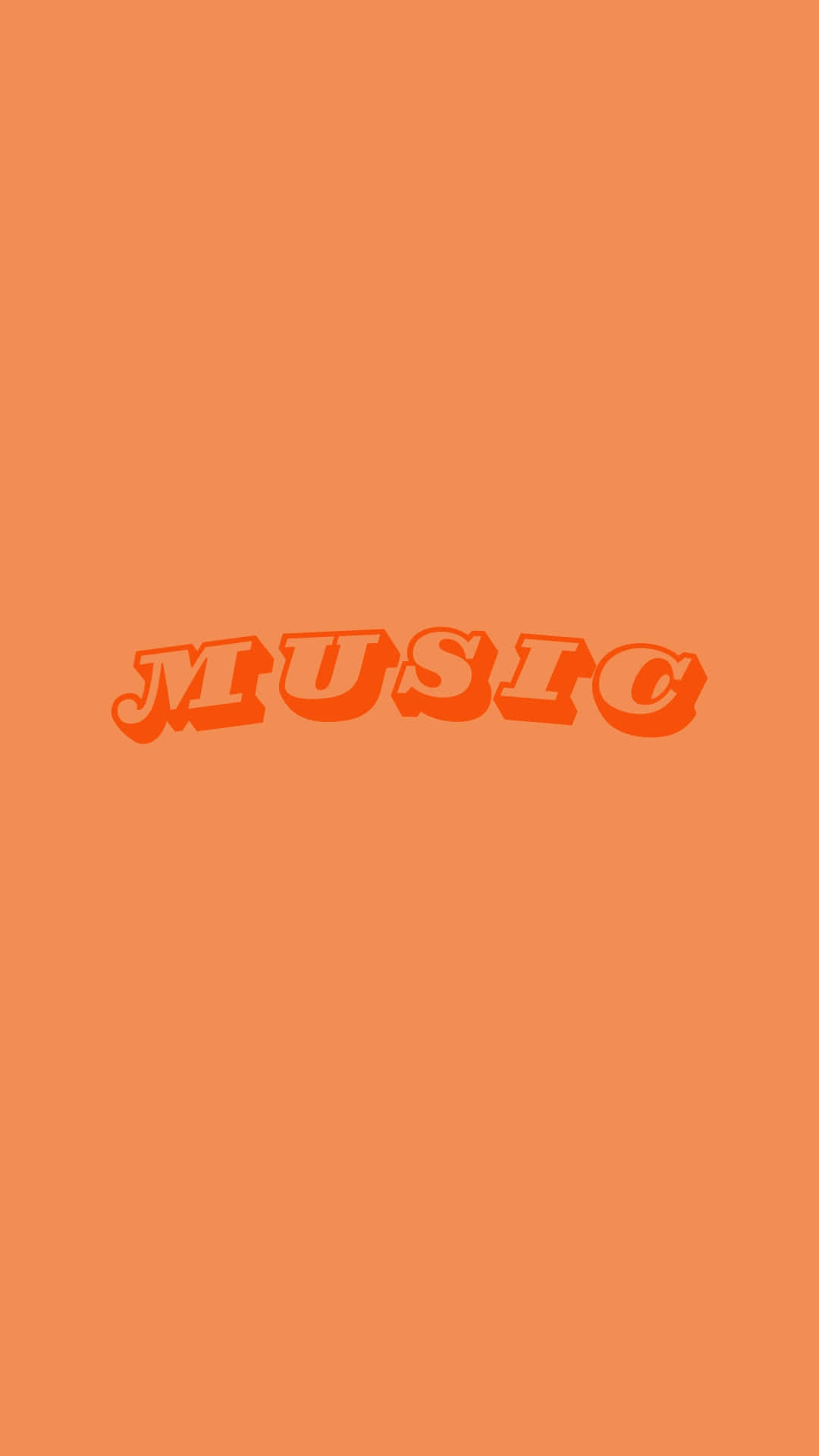 Light Orange Music Aesthetic Wallpaper