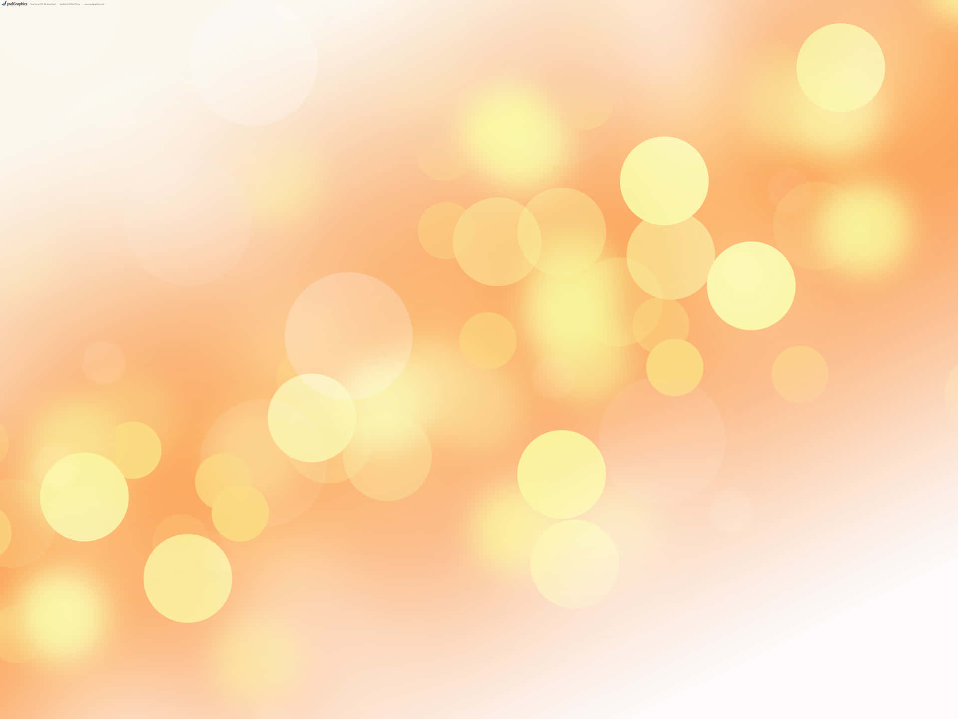 A Yellow And White Background With Bokeh Lights Wallpaper