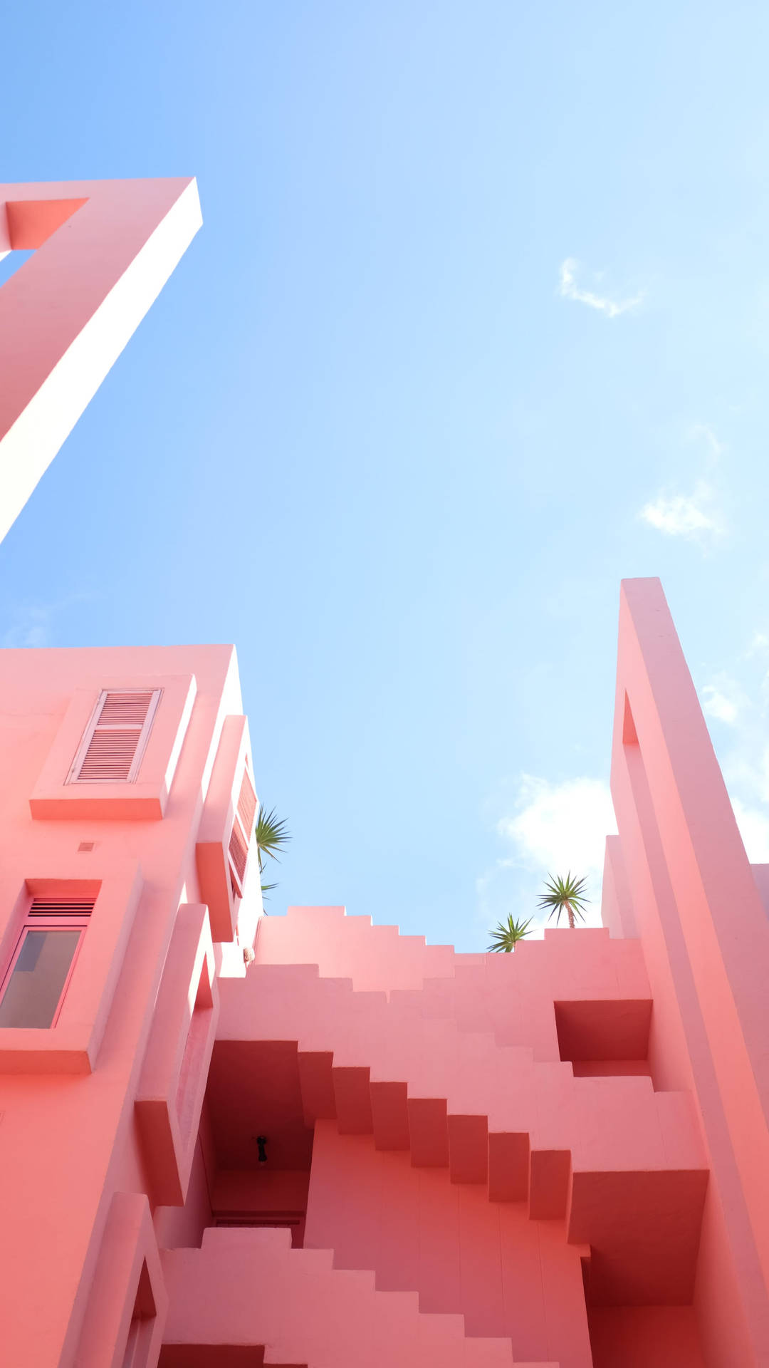 Light Pink Aesthetic Architecture Wallpaper