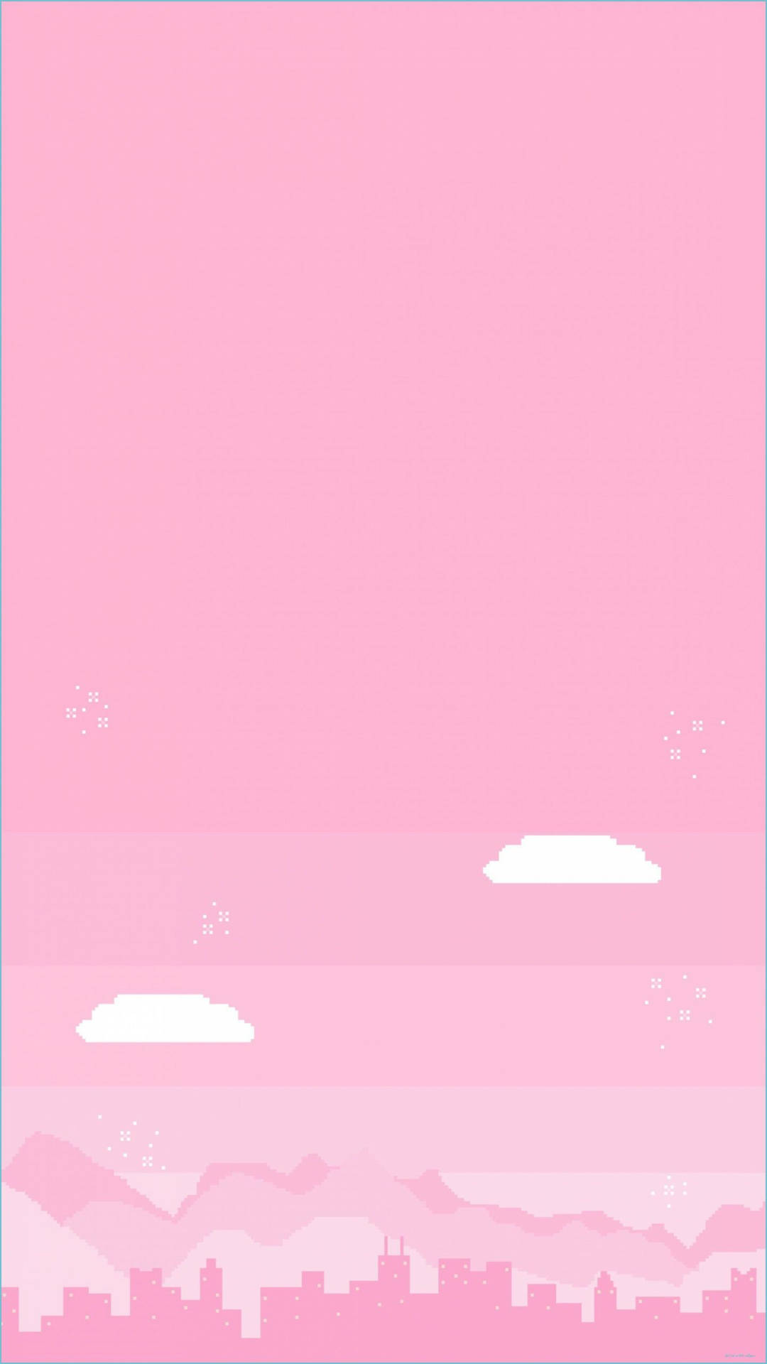 Light Pink Aesthetic Pixel Art Picture