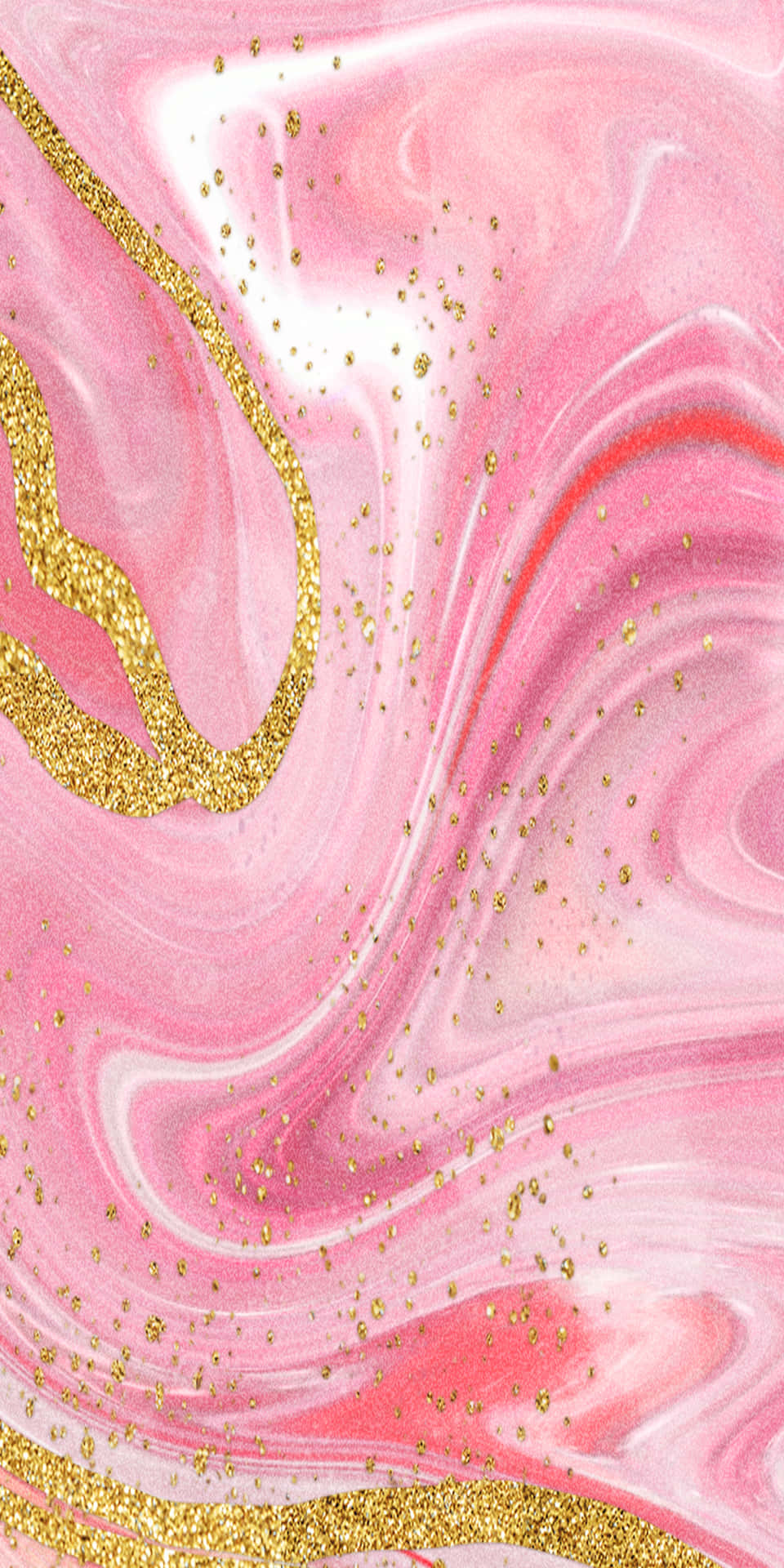 Pink And Gold Marble Background Wallpaper