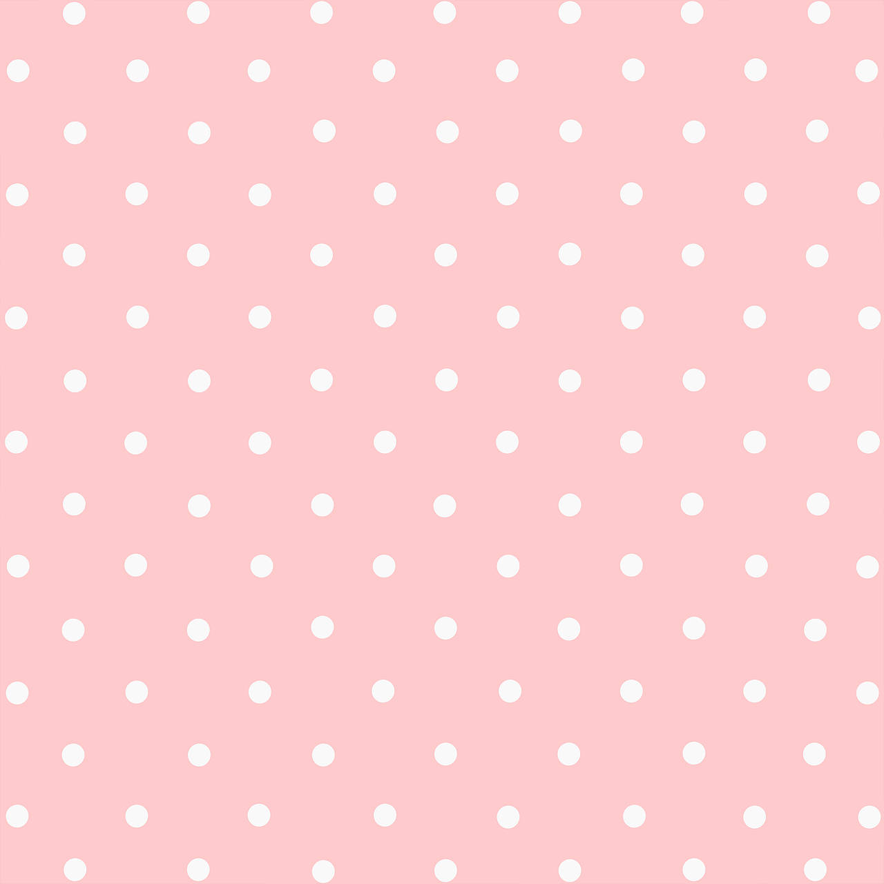 Light Pink And White Polka Dots Wallpaper