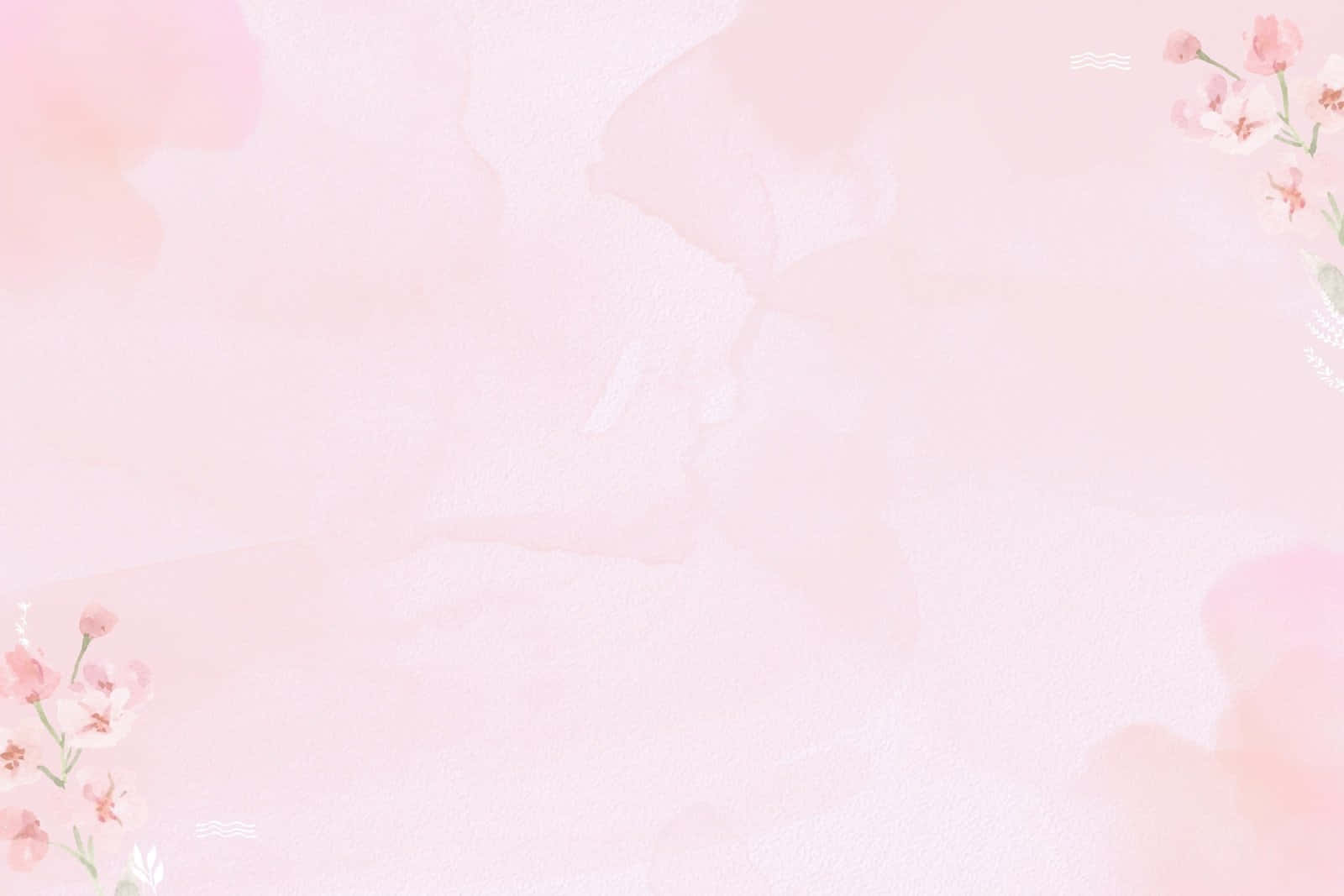 Download Lovely Plain Light Pink With Flowers Background