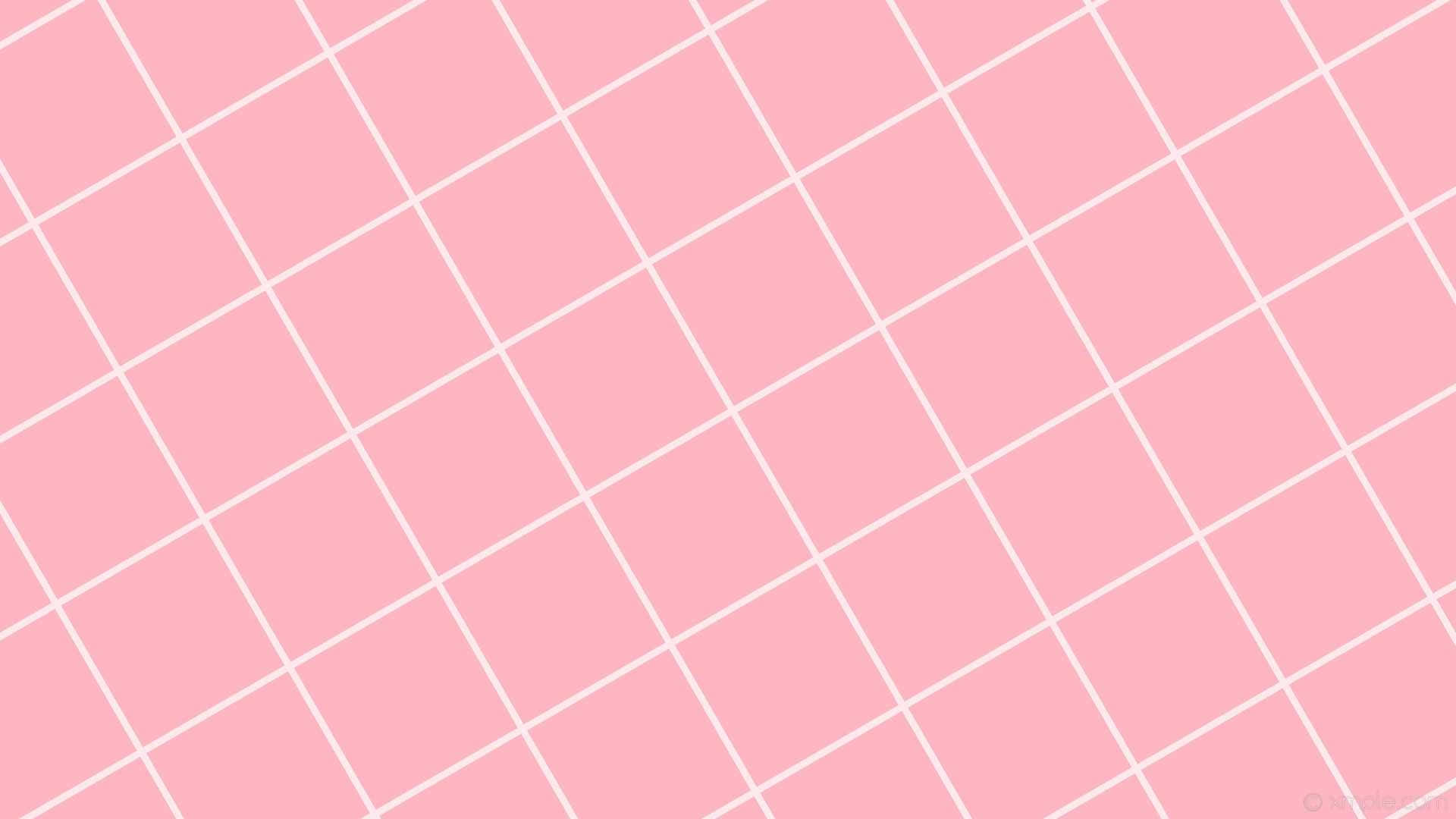 Light Pink With White Line Grid Background