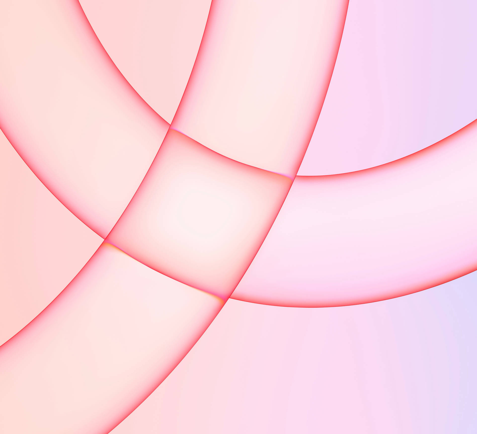 Fondode Pantalla Rosa Claro Con Líneas En Imac 4k. Fondo de pantalla