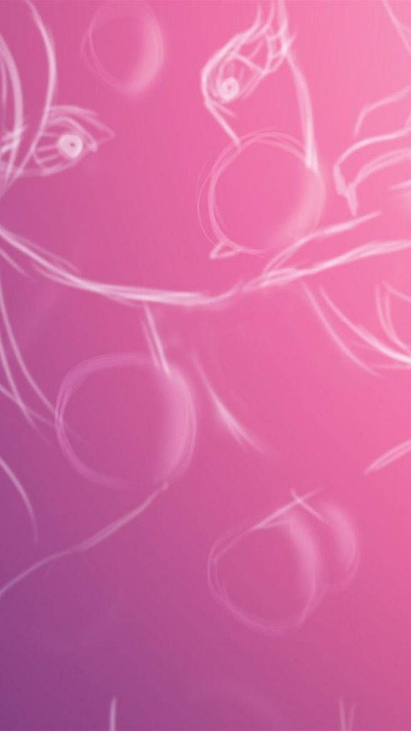 Avesrosadas Claritas En Un Iphone Rosa. Fondo de pantalla