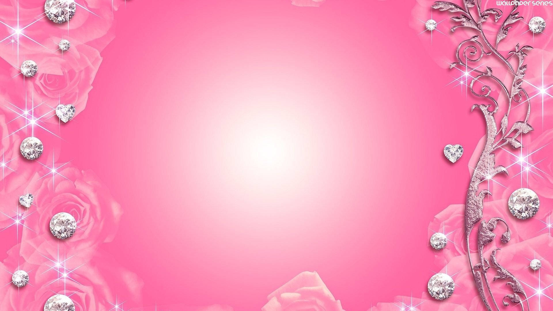 Light Pink Diamonds Background