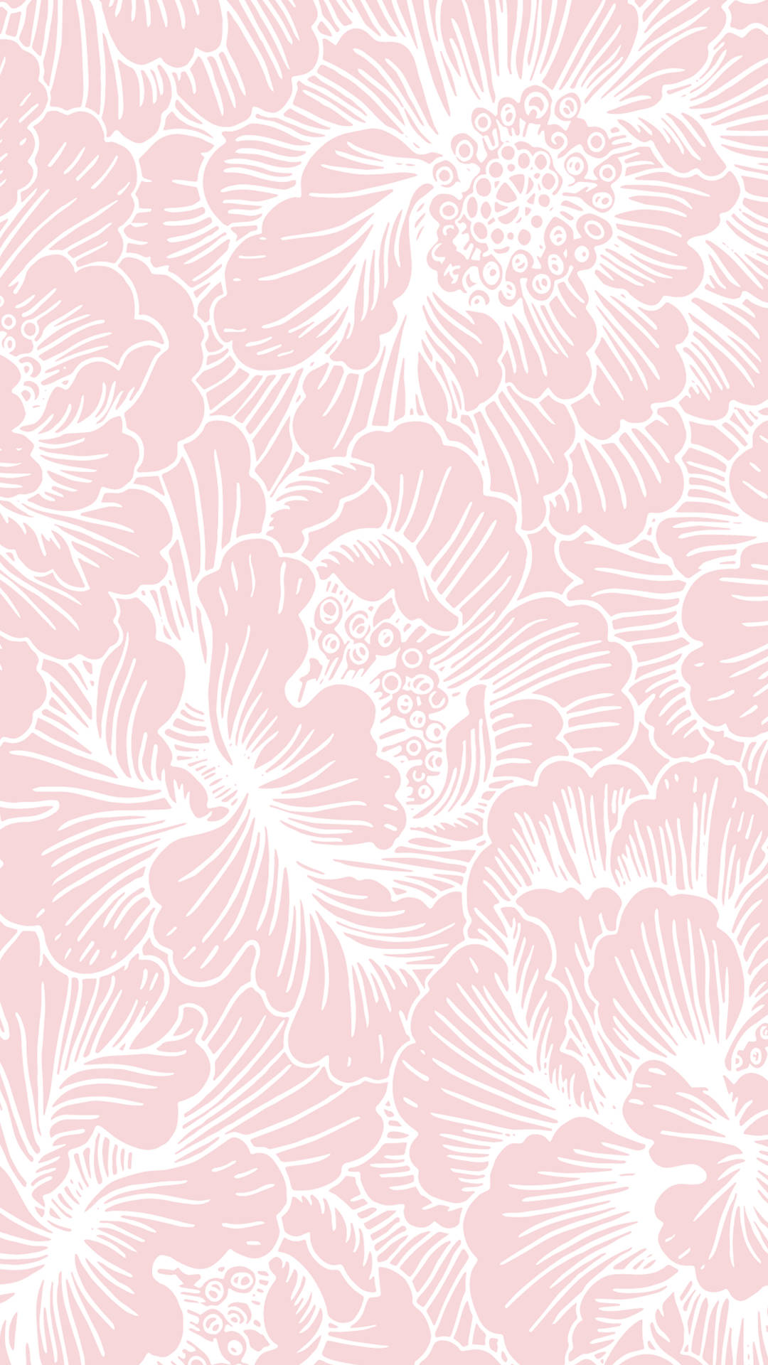 Hellerosa Blumen Iphone Wallpaper