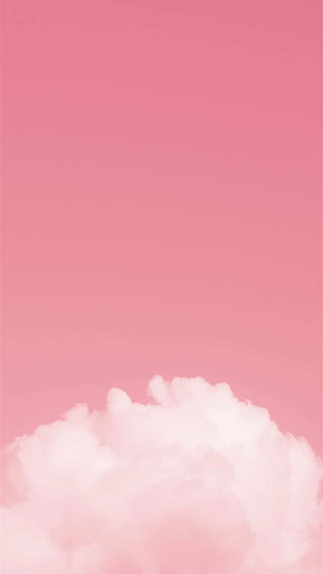 En smuk lyserød iPhone i al sin herlighed. Wallpaper