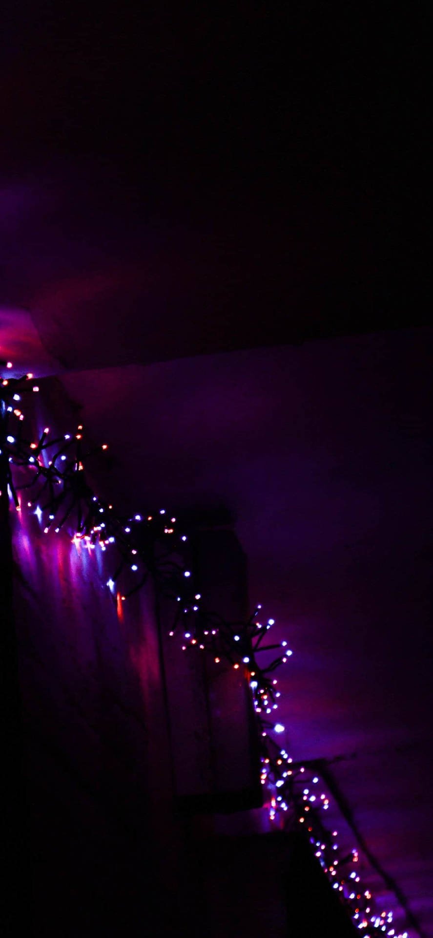 Light Purple Aesthetic Fairy Lights Background