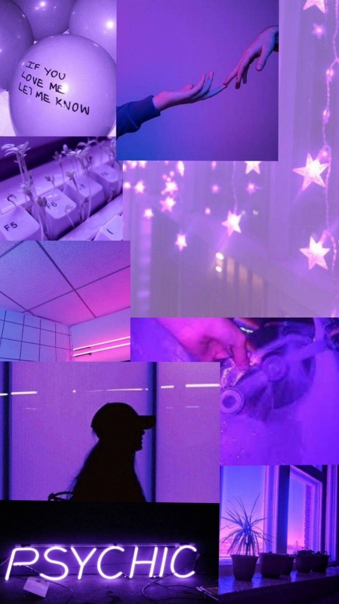 Light Purple Aesthetic Photo Collage Picture