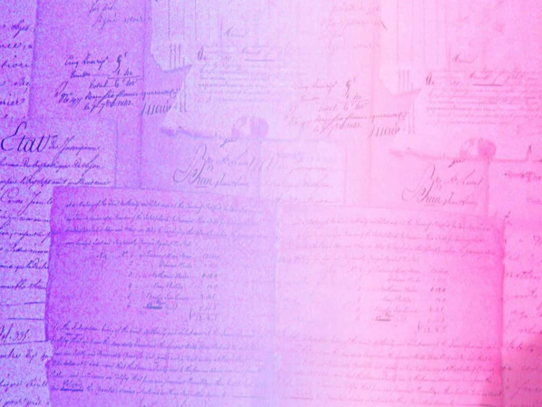 A Purple Background With Writing On It