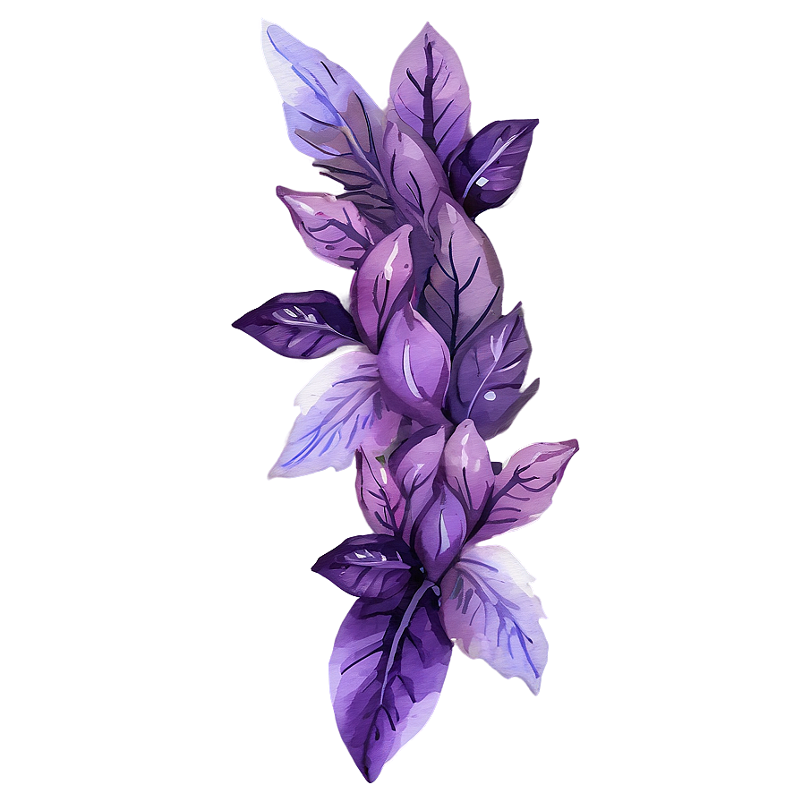 Light Purple Watercolor Border Png 06262024 PNG