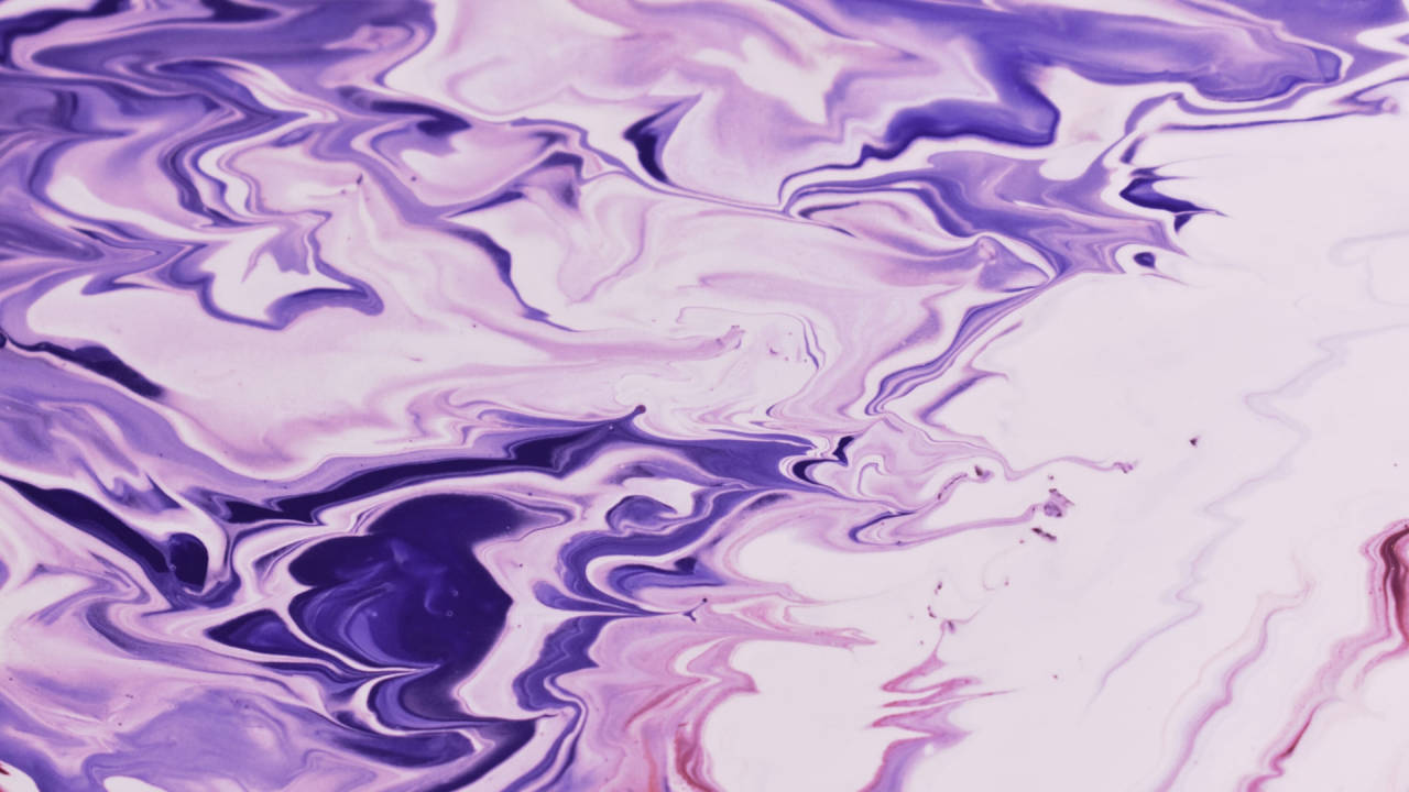 Light Purple Wet Paint Puddles