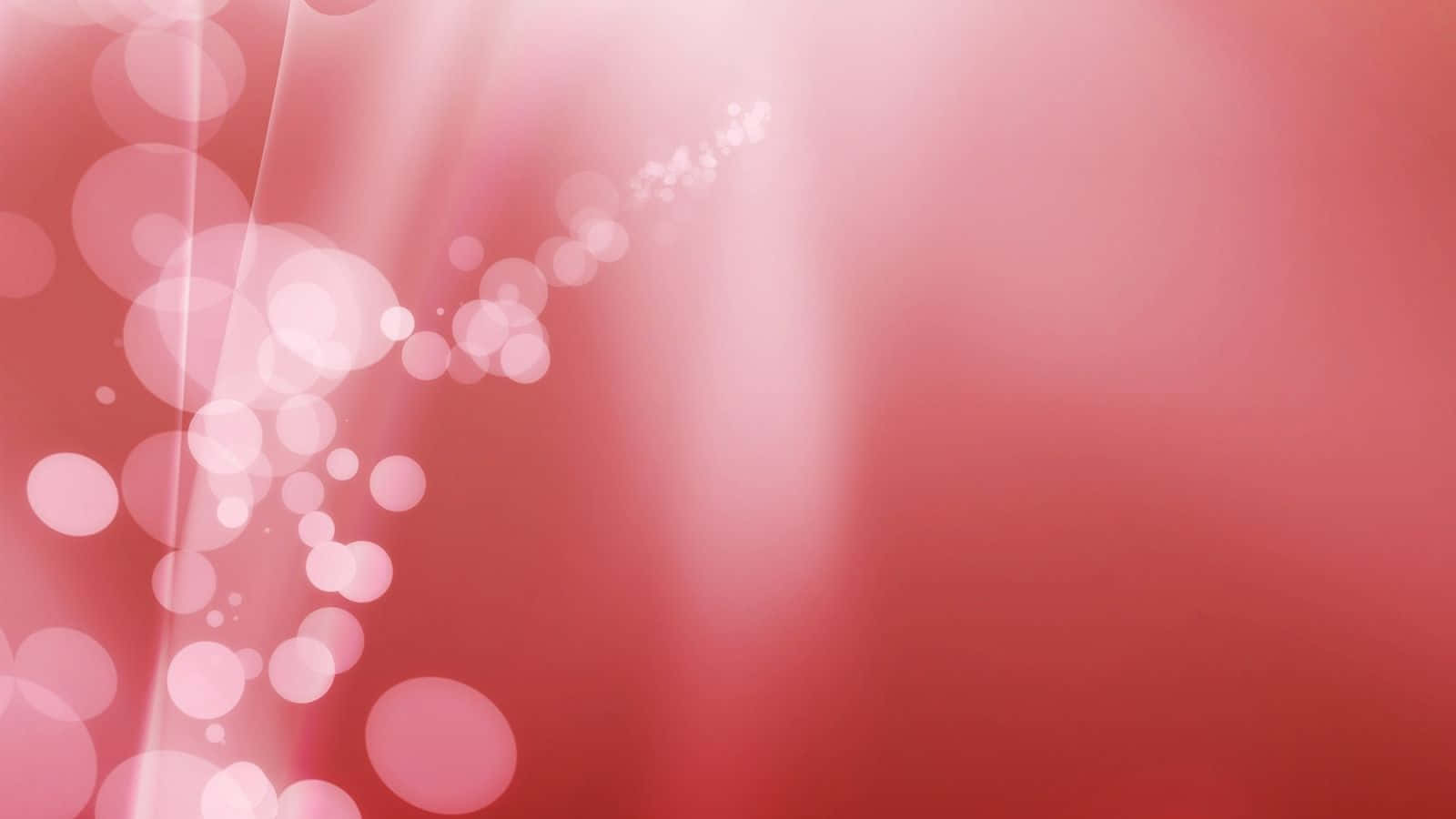 White Bokeh Effects In Light Red Background