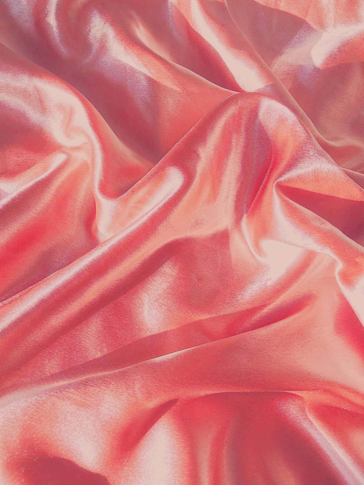 Light Red Satin Fabric Texture Wallpaper
